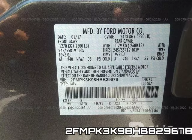 2FMPK3K98HBB29678 фото 10