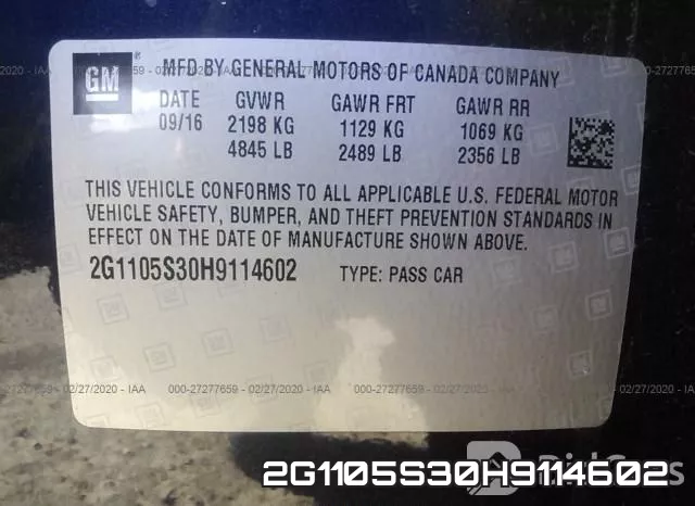2G1105S30H9114602 фото 10