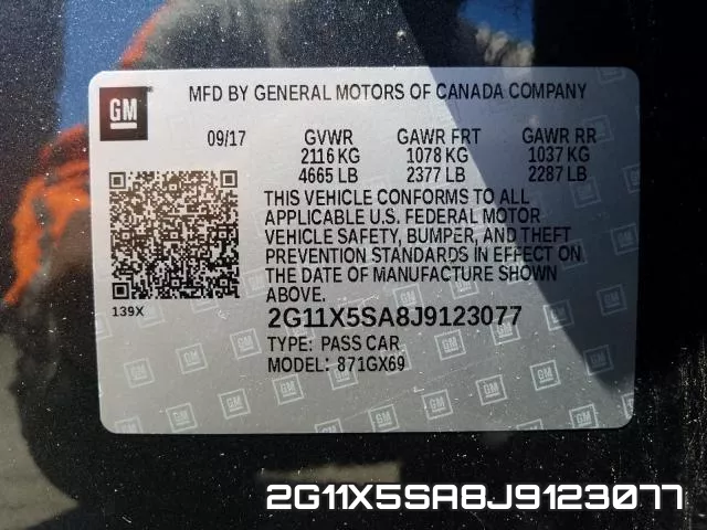 2G11X5SA8J9123077 фото 2
