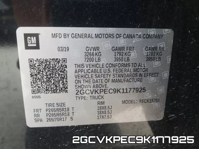 2GCVKPEC9K1177925 фото 2