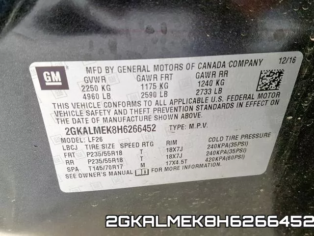 2GKALMEK8H6266452 фото 2
