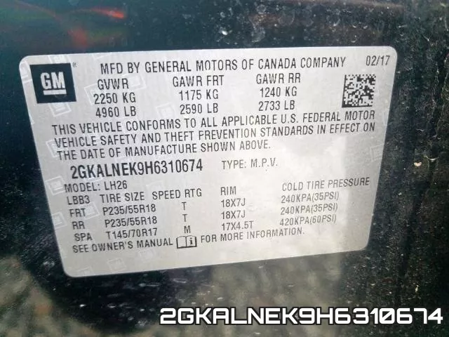 2GKALNEK9H6310674 фото 2