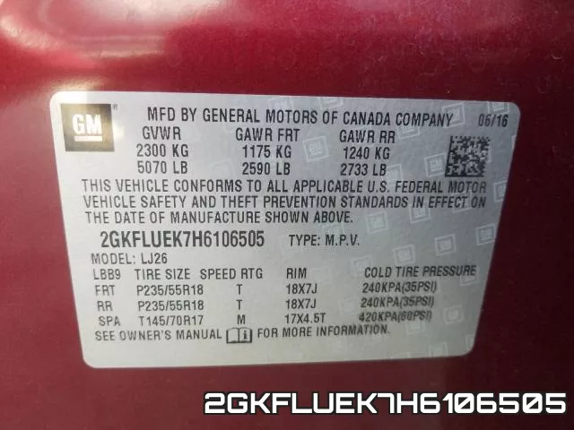 2GKFLUEK7H6106505 фото 2