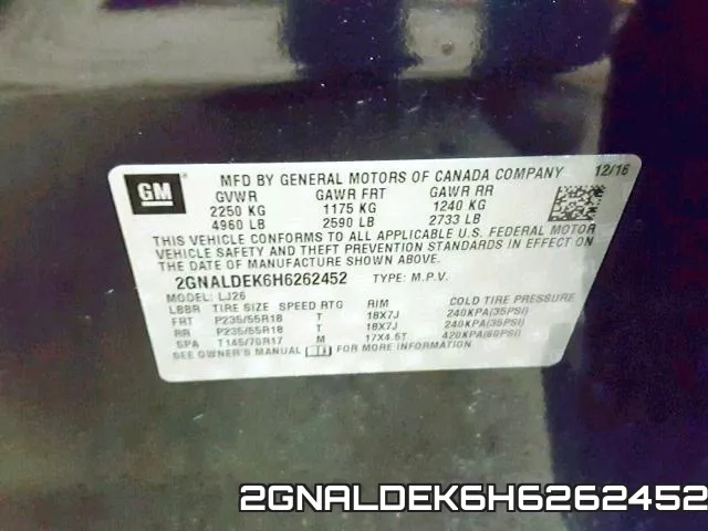 2GNALDEK6H6262452 фото 2