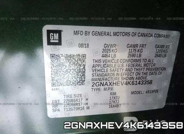 2GNAXHEV4K6143358 фото 10