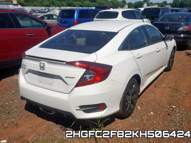 2HGFC2F82KH506424 фото 5