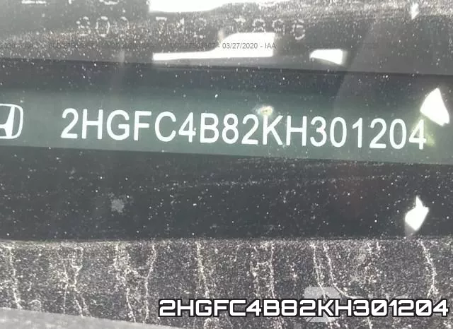 2HGFC4B82KH301204 фото 9