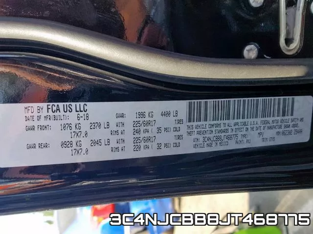 3C4NJCBB8JT468775 фото 2