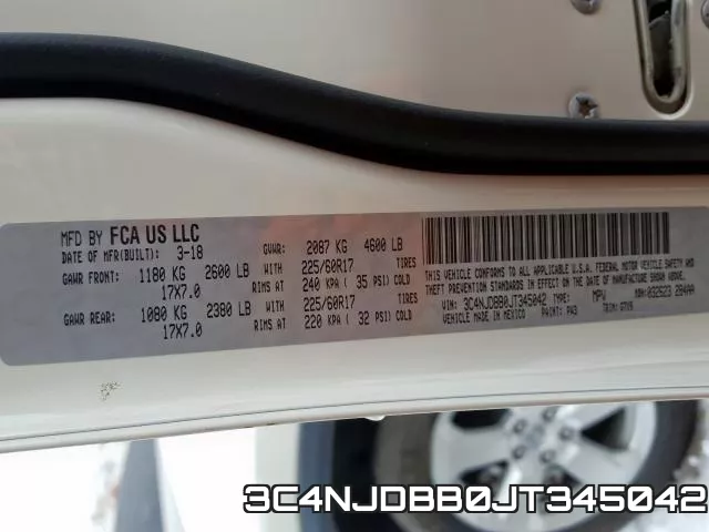3C4NJDBB0JT345042 фото 2
