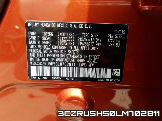 3CZRU5H50LM702811 фото 2