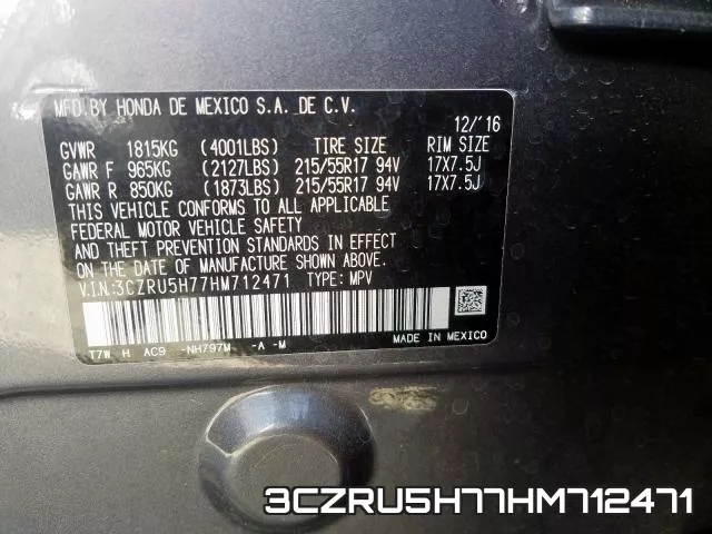 3CZRU5H77HM712471 фото 2