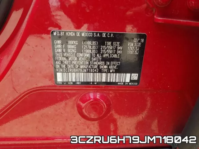 3CZRU6H79JM718042 фото 2