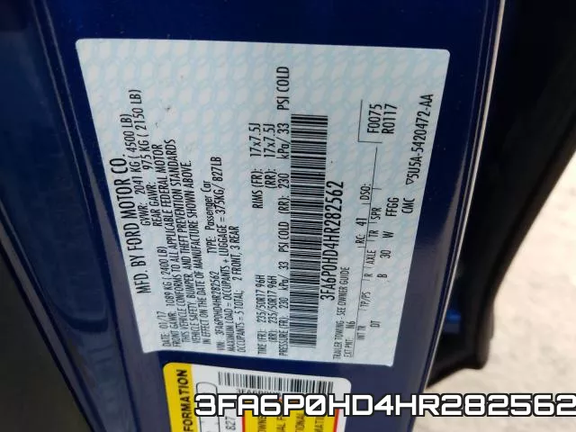 3FA6P0HD4HR282562 фото 2