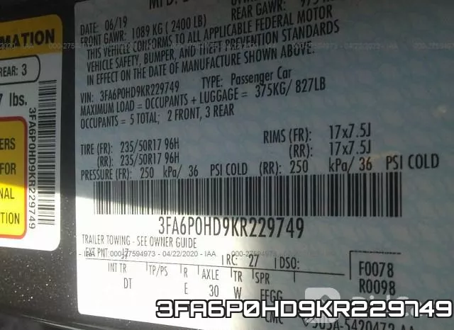 3FA6P0HD9KR229749 фото 10