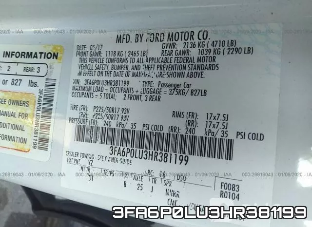 3FA6P0LU3HR381199 фото 10