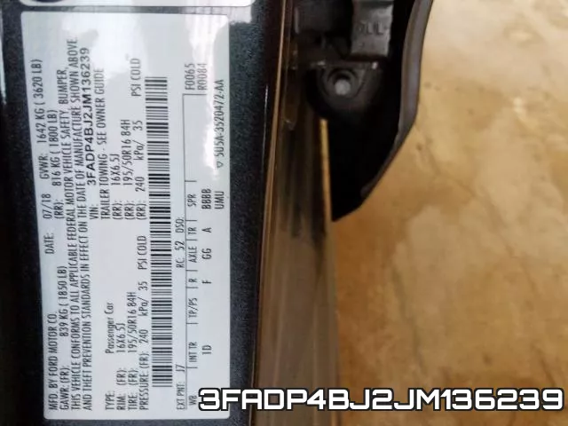 3FADP4BJ2JM136239 фото 2