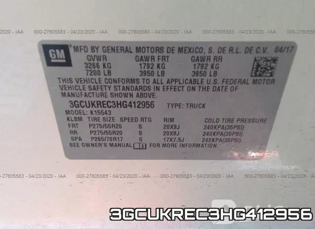 3GCUKREC3HG412956 фото 10