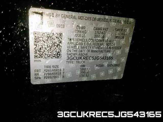 3GCUKREC5JG543165 фото 2