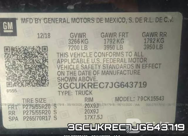3GCUKREC7JG643719 фото 10