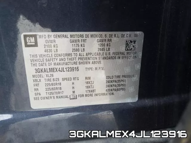 3GKALMEX4JL123916 фото 2