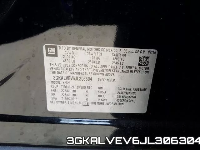 3GKALVEV6JL306304 фото 2