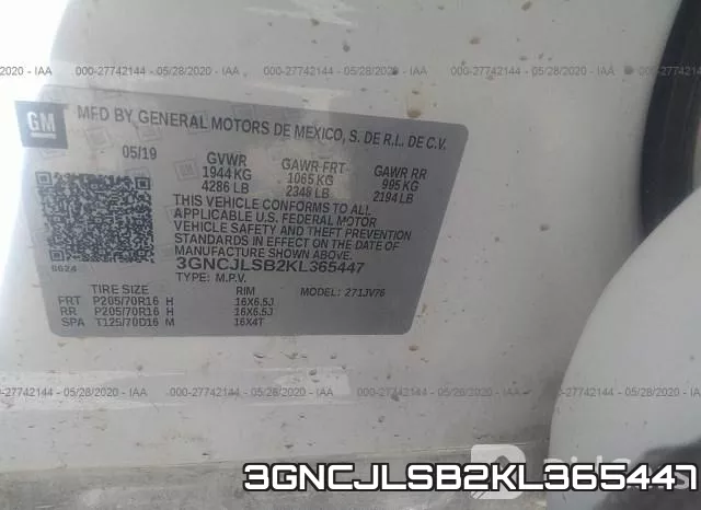 3GNCJLSB2KL365447 фото 10