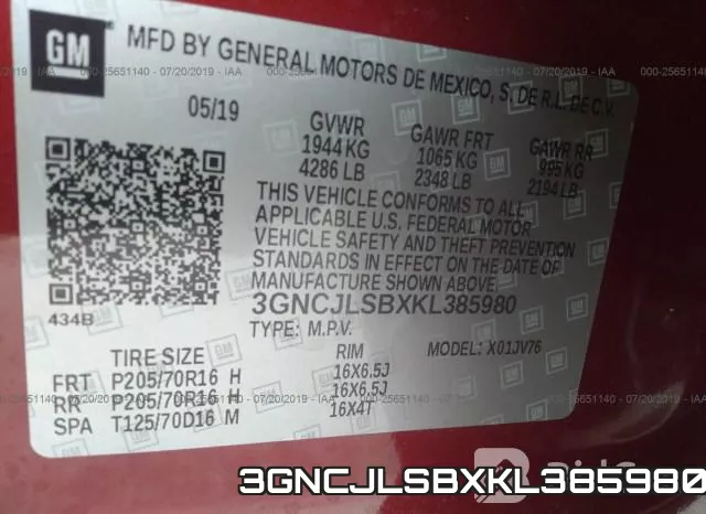 3GNCJLSBXKL385980 фото 10