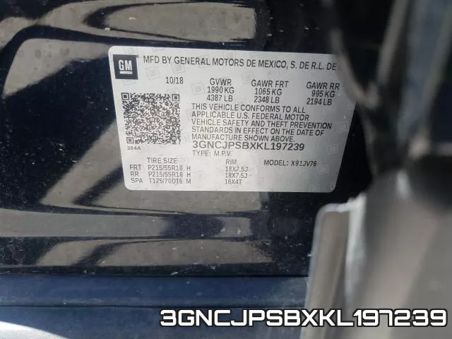 3GNCJPSBXKL197239 фото 2