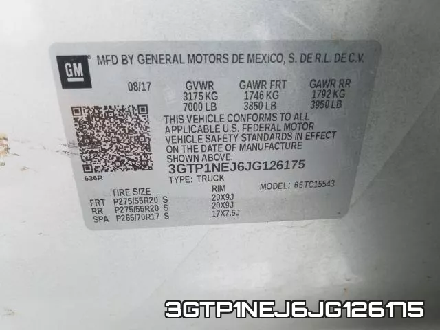 3GTP1NEJ6JG126175 фото 2