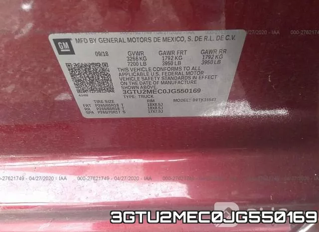 3GTU2MEC0JG550169 фото 10