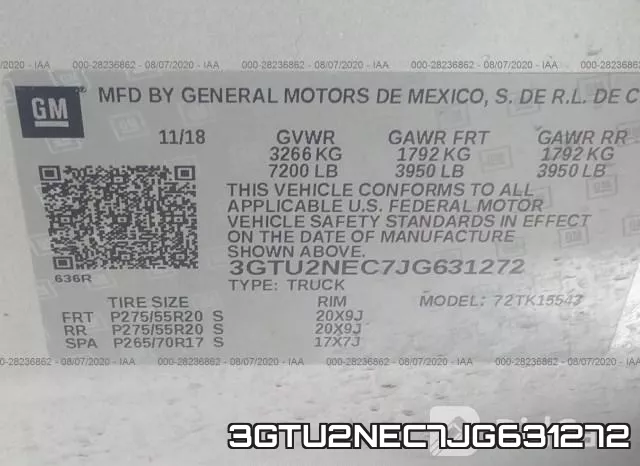 3GTU2NEC7JG631272 фото 10