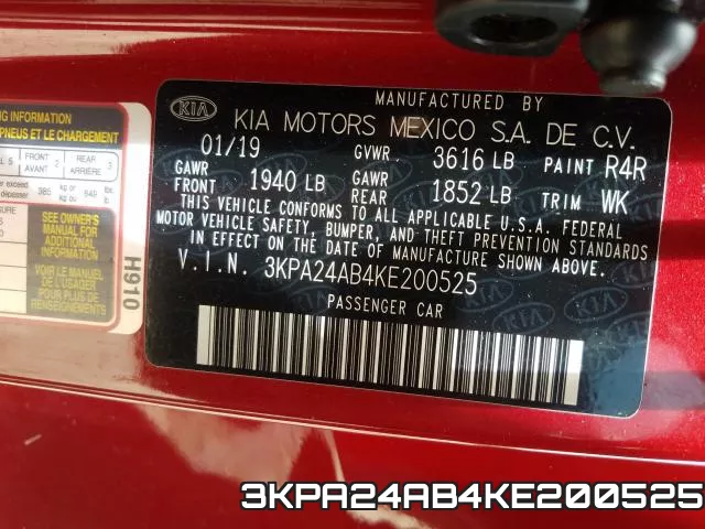 3KPA24AB4KE200525 фото 2