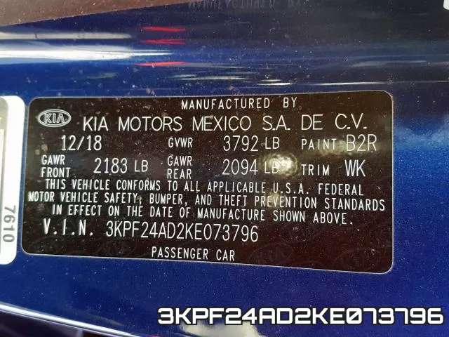 3KPF24AD2KE073796 фото 2