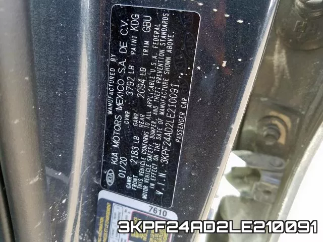 3KPF24AD2LE210091 фото 2