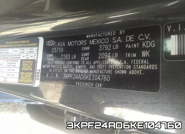 3KPF24AD6KE104760 фото 10