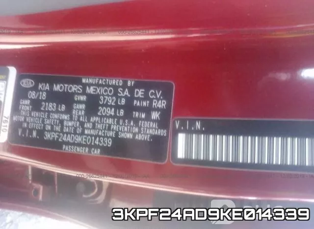 3KPF24AD9KE014339 фото 9
