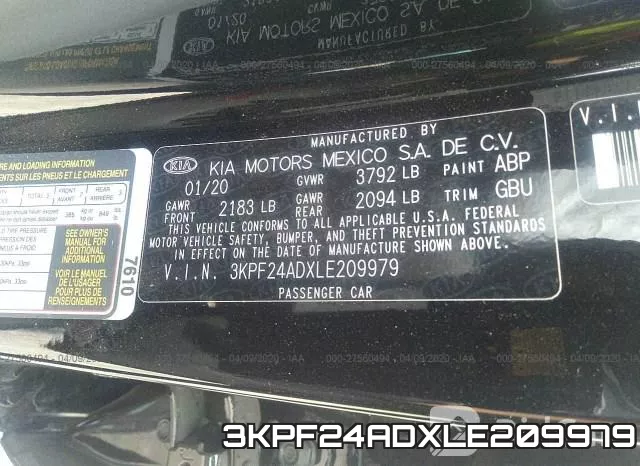 3KPF24ADXLE209979 фото 10