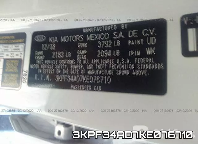 3KPF34AD7KE076710 фото 10