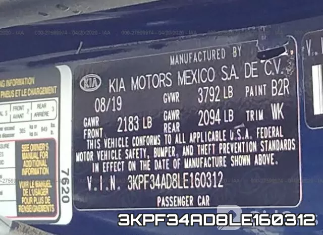 3KPF34AD8LE160312 фото 10
