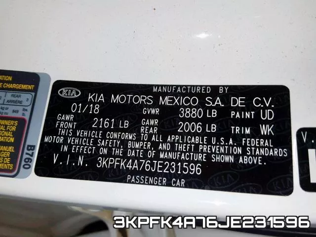 3KPFK4A76JE231596 фото 2