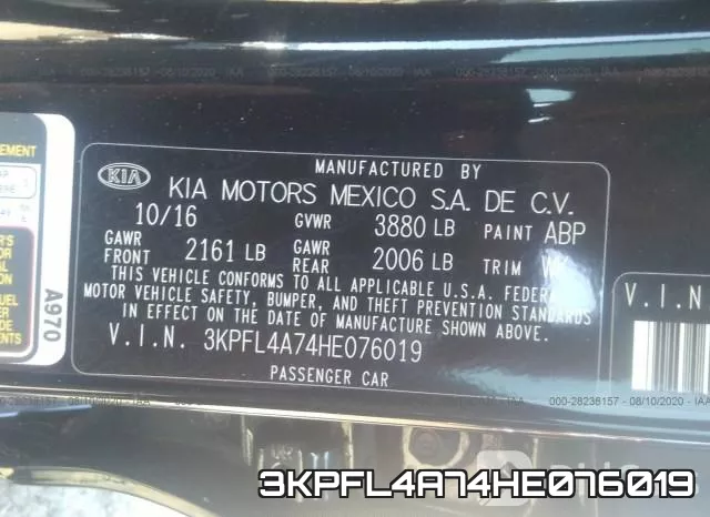 3KPFL4A74HE076019 фото 10