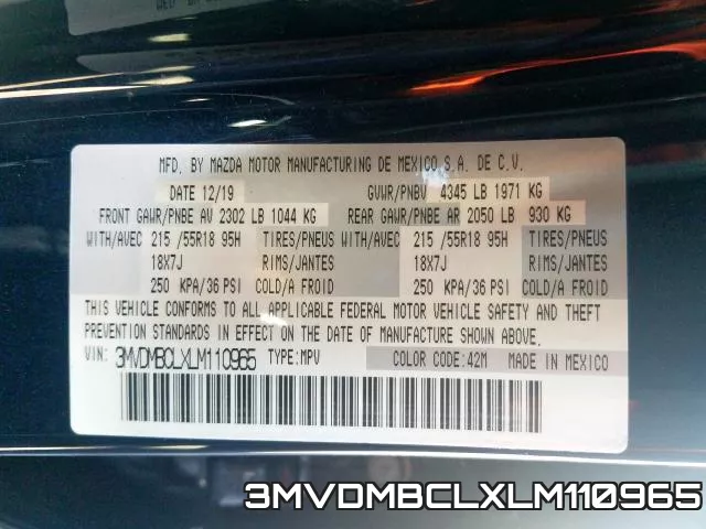 3MVDMBCLXLM110965 фото 2