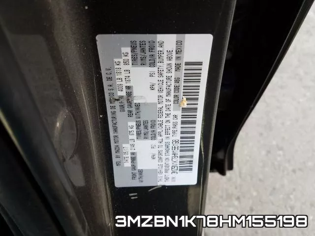 3MZBN1K78HM155198 фото 2