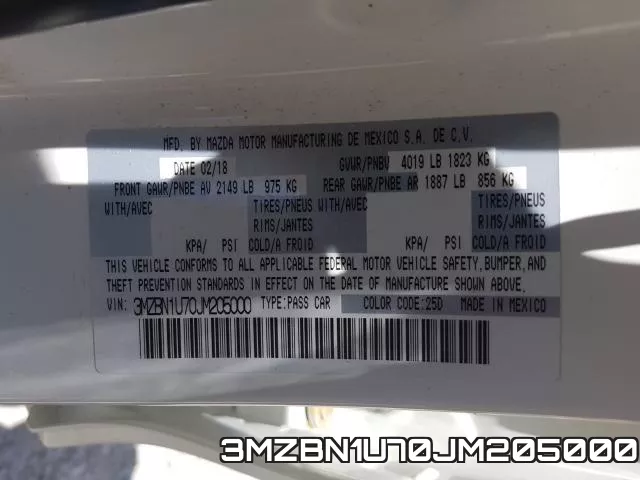 3MZBN1U70JM205000 фото 2