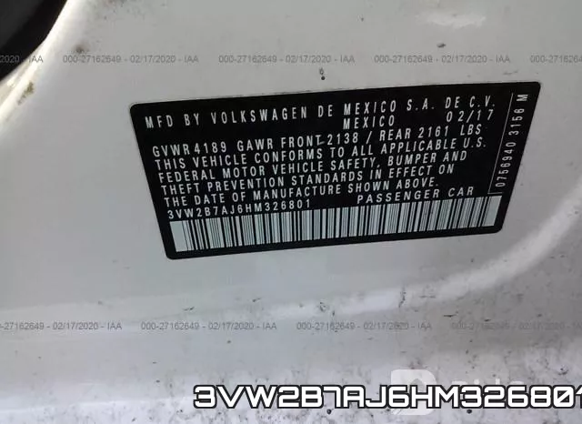 3VW2B7AJ6HM326801 фото 10