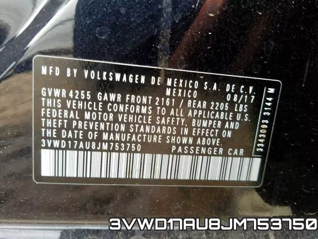 3VWD17AU8JM753750 фото 2