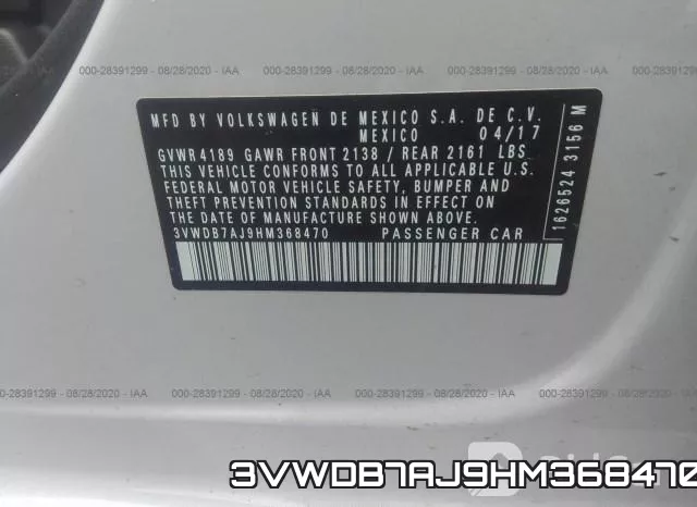 3VWDB7AJ9HM368470 фото 10