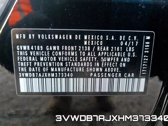 3VWDB7AJXHM373340 фото 2