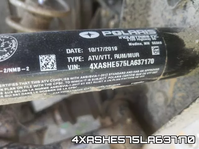 4XASHE575LA637170 фото 2