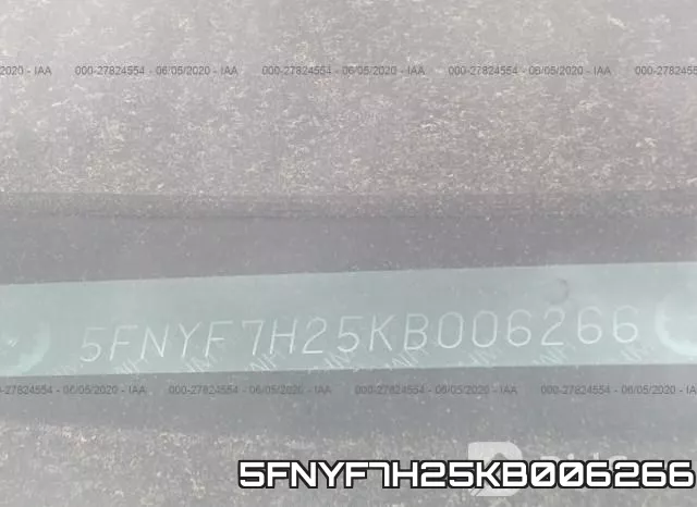 5FNYF7H25KB006266 фото 10